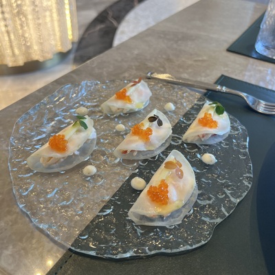 Закуска с камчатским крабом