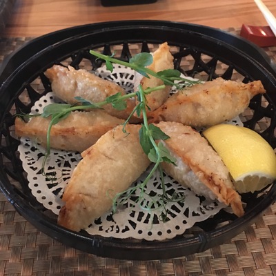 Жареные гёдза с курицей