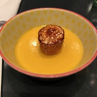 Манговый пудинг, зефир на гриле